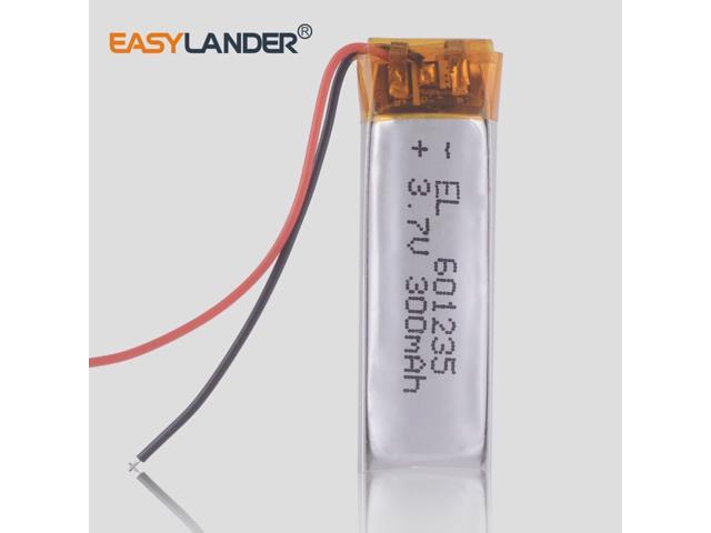 Rechargeable 3.7V 300mAh 601235 Lithium Polymer Li-Po ion batteries For DIY GPS PSP bluetooth Headphone Headset mp3 palyer