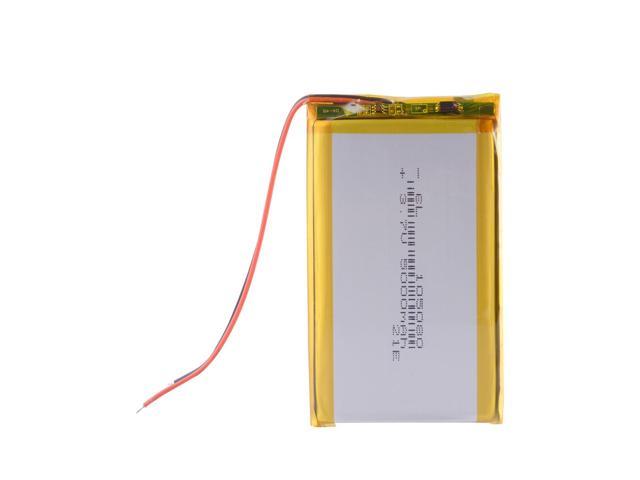 3.7V 5000mAh Lithium Polymer LiPo Rechargeable Battery cells For Power bank video PSP phone PAD protable tablet PC 105080
