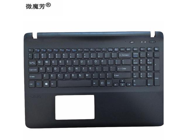 keyboard FOR SONY VAIO SVF152 FIT15 SVF15 SVF153 SVF15E White/black us Laptop C Shell palmrest cover