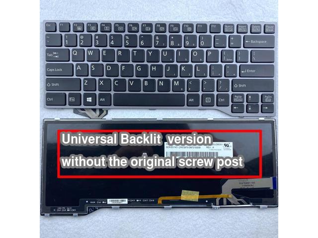 Universal US Backlit Laptop Keyboard For Fujitsu Lifebook E733 E734 E743 E744 U745 E546 E547 E544 E736 E746 T725 T726 Series US