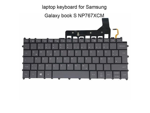 Replacement keyboards for Samsung Galaxy book S NP767XCM backlight keyboard GR GE German gray big enter key laptop works