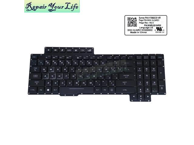 Backlit RGB Keyboard Arabic for Asus GL703VM GL703VI GL703 ROG 17 STRIX Gaming Notebook keyboards AR Version E610AR00 V170662CS1