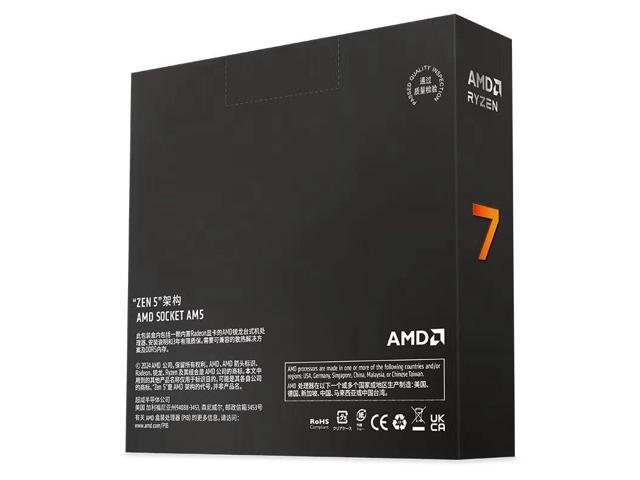 AMD Ryzen 7 9700X - Ryzen 7 9000 Series Granite Ridge (Zen 5) 8-Core 3.8 GHz - Socket AM5 65W - Radeon Graphics Processor - 100-100001404WOZ - -...