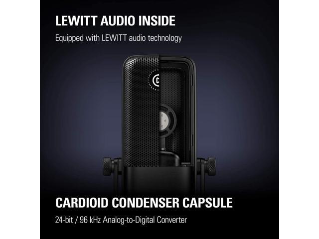 Elgato Wave:1 - Premium Cardioid USB Condenser Microphone for Streaming, Gaming, Home Office, Free Mixer Software, Sound Effect Plugins,...