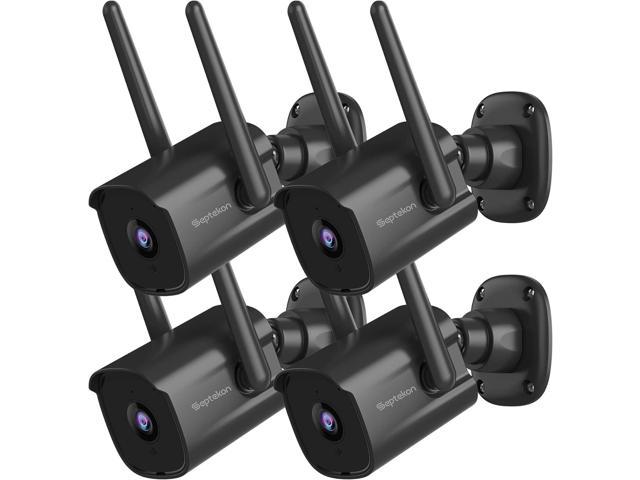 Photos - Surveillance Camera Septekon Home Security Cameras 4 Pack, 1080P 2.4G Wired WiFi Security Came