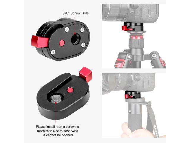 koolehaoda 1/4' Mini Quick Release Plate System for Tripod, Articulated Arm, Mount LCD Monitors, Magic Arm, LED Light