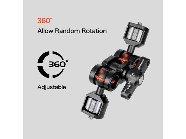 Koolehaoda Large magic arm,load 5KG,Articulating Magic Arm with Double Ballheads for Camera Cage Rig Kit Handle Plate, Field Monitor,...