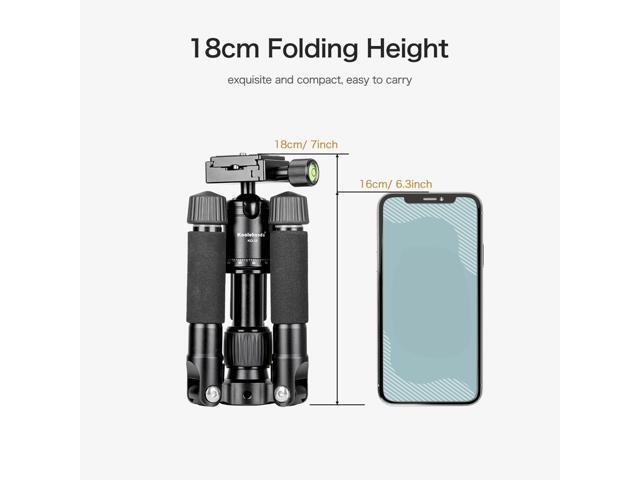 Koolehaoda Portable Mini Tripod Aluminum Alloy Tabletop Tripod Height 20 inch / 51cm with 360 Degree Ball Head and Bag for DSLR Camera, Video...