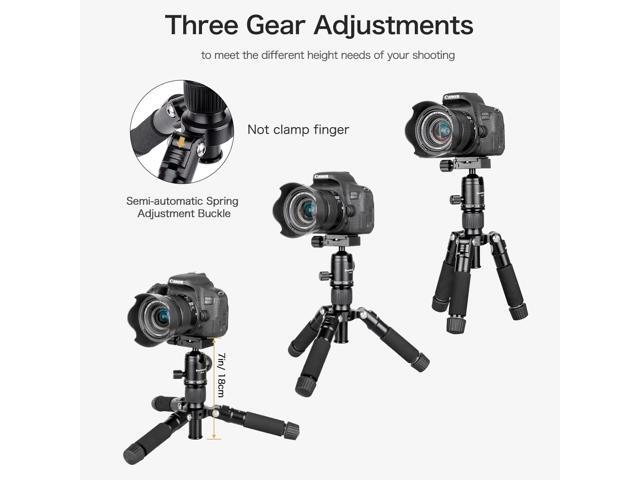 Koolehaoda Portable Mini Tripod Aluminum Alloy Tabletop Tripod Height 20 inch / 51cm with 360 Degree Ball Head and Bag for DSLR Camera, Video...