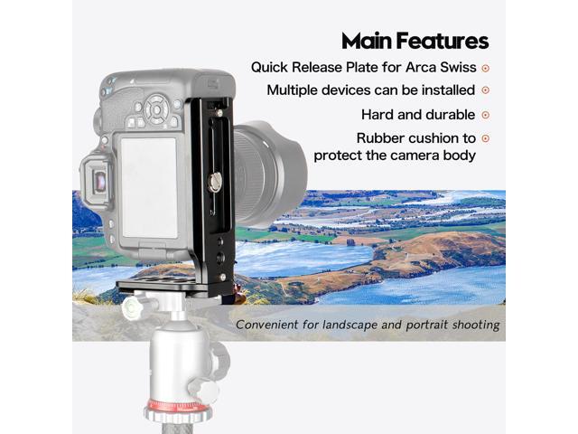 koolehaoda Universal L Quick Release Plate Bracket For Camera Benro Arca Swiss Standard