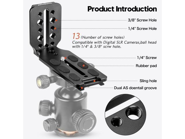 koolehaoda Universal L Quick Release Plate Bracket For Camera Benro Arca Swiss Standard