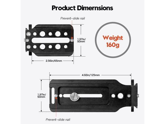 koolehaoda Universal L Quick Release Plate Bracket For Camera Benro Arca Swiss Standard