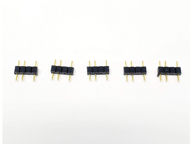 Micro Connectors 30cm Addressable RGB (ARGB) 1 to 4 Splitter Cable with/5 Male Pins (F04-04ARGB-30)