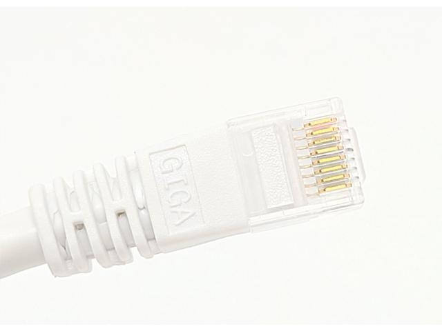 Micro Connectors 50 ft. Cat6 Molded Snagless RJ45 UTP Networking Patch 24 AWG Cable, White (E08-050W)