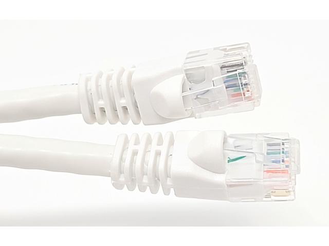 Micro Connectors 75 Feet Category 6 UTP RJ45 Patch (24AWG) Cable White (E08-075W)