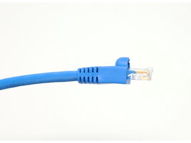 Micro Connectors 14 Feet Cat6A UTP Ethernet Patch (24AWG) Cable -Blue 5-Pack (E09-014BL-5)