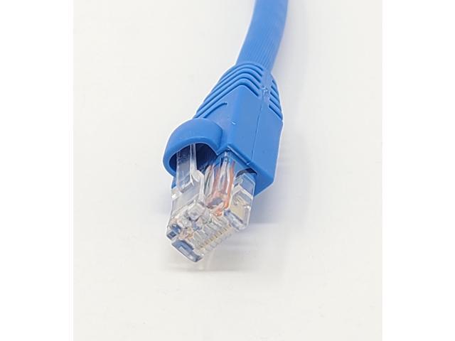 Micro Connectors 14 Feet Cat6A UTP Ethernet Patch (24AWG) Cable -Blue 5-Pack (E09-014BL-5)
