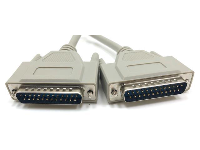 UPC 715860000281 product image for Micro Connectors 10 Feet Serial RS-232 DB25 Male to Male Cable (A02-104) | upcitemdb.com