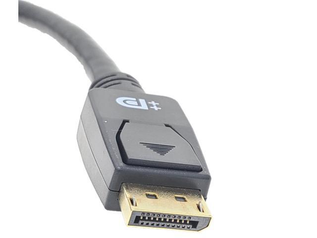 Micro Connectors 10 Feet VESA Certified DisplayPort 1.4 Cable With Latch (M05-14DPV-10)