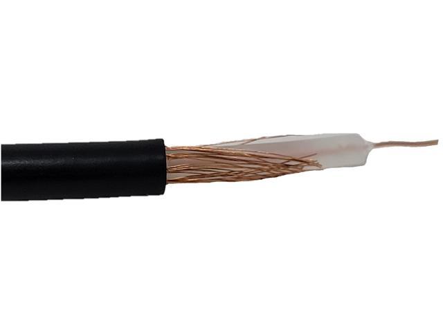 Micro Connectors 100 Feet RG58 50 Ohm Solid-Shielded Bulk Coaxial Cable (RG58T-100)