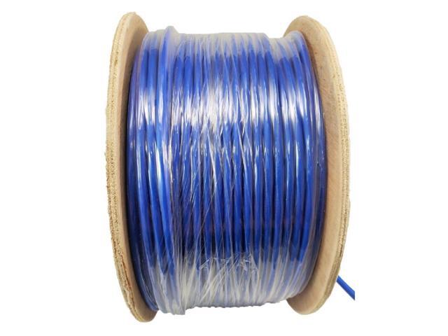 Micro Connectors 500 Feet Cat6 Solid STP Outdoor Bulk Ethernet 23AWG Cable (Blue) with 20 pcs of Shielded Modular Connectors (TR4-560BLOU-KIT)