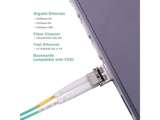 Micro Connectors 5 Meter LC/LC 10Gb Multi-Mode Duplex 50/125 OM3 Fiber Optic Cable (FBR-1010-5M)