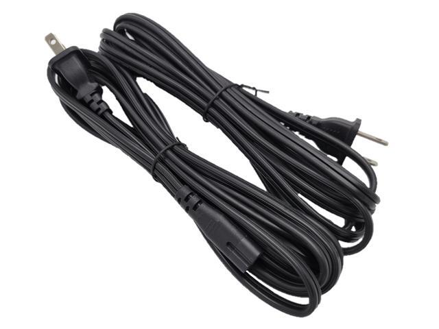 Micro Connectors 10 Feet Notebook AC Power Cord 2-Prong (2-Pack) (18 AWG) Black (M05-125-10-2P)