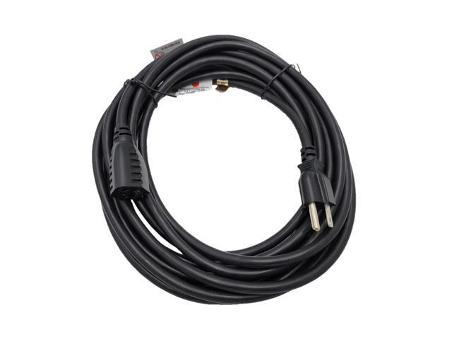 Micro Connectors 15 Feet UL Power Extension Cord, 16AWG 13 Amp (NEMA 5-15R to NEMA 5-15P) (M05-113EPR-15)