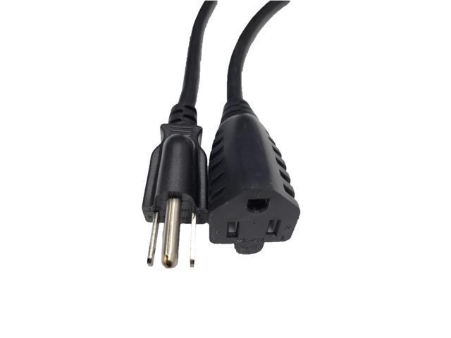 Micro Connectors 15 Feet UL Power Extension Cord, 16AWG 13 Amp (NEMA 5-15R to NEMA 5-15P) (M05-113EPR-15)