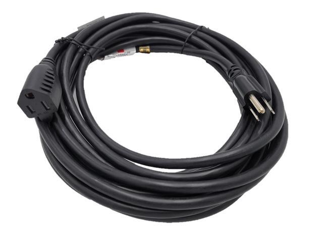 Micro Connectors 15 Feet UL Power Extension Cord, 16AWG 13 Amp (NEMA 5-15R to NEMA 5-15P) (M05-113EPR-15)