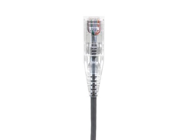 Micro Connectors 50 Feet Ultra Slim CAT 6 Patch Cables (28AWG) Gray (E08-050-SLIM)