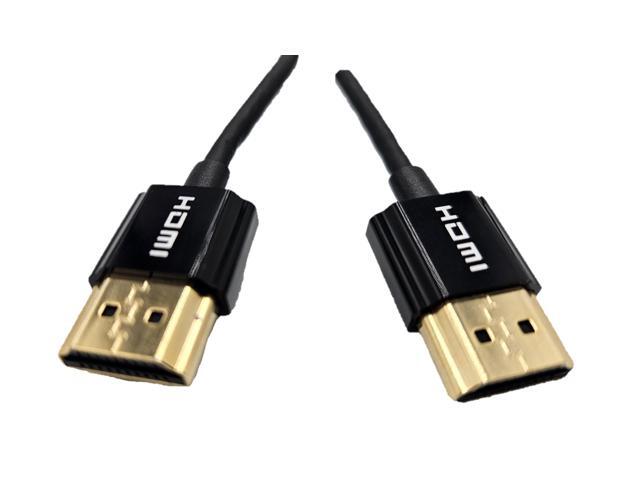 Micro Connectors 4 Feet HDMI 4K Ultra HD Slim High-Speed with Ethernet Cables 5-Pack (H2-04MAMASL-5)