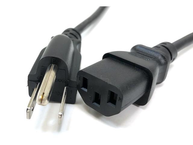 Micro Connectors 1.5 Meter (4.92ft) Universal AC Power Cord 18AWG (NEMA 5-15P to C13) (Black) (M05-113UL-1.5M)