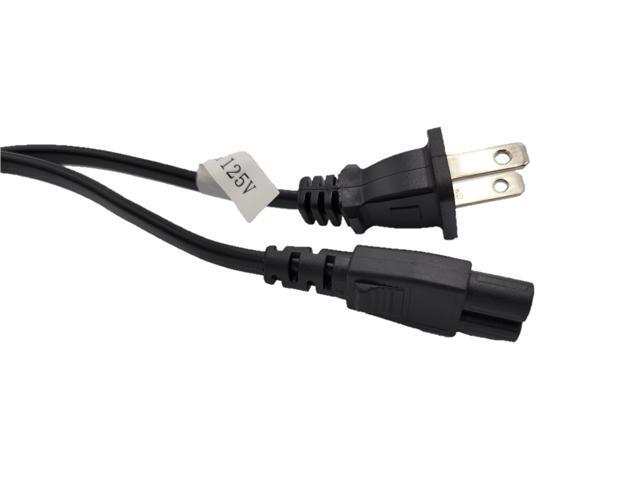 Micro Connectors 1.5 Meter (4.92ft) Notebook AC Power Cord 2-Prong (18 AWG) Black (M05-125-1.5M)