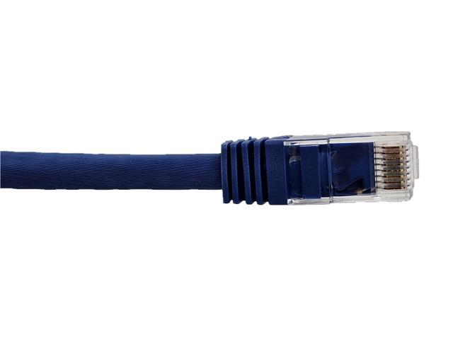 Micro Connectors 10 Feet Cat 6A UTP Ethernet Patch (24 AWG) Cable (Blue) 5-Pack (E09-010BL-5)