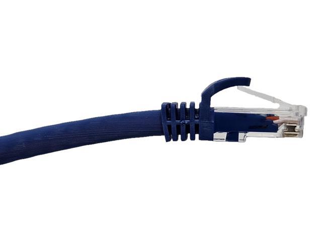 Micro Connectors 10 Feet Cat 6A UTP Ethernet Patch (24 AWG) Cable (Blue) 5-Pack (E09-010BL-5)
