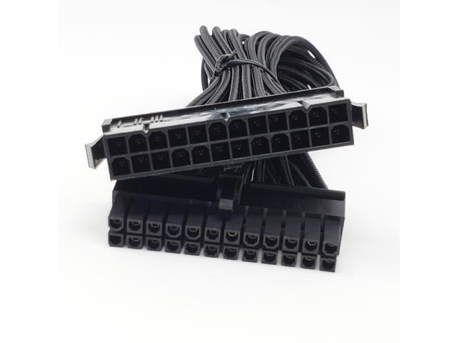 Micro Connectors Premium Sleeved PSU Cable Extension Kit (Black) (F04-240BK-KIT)