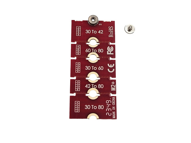 Micro Connectors NVME M.2 SSD Length Extender 2230, 2242, 2260, 2280 (NVME-M2EXT