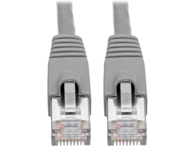 TRIPP LITE N261AB-S15-WH 15 ft. Safe-IT Cat6a 10G-Certified Snagless Antibacterial Slim UTP Ethernet Cable (RJ45 M/M), White