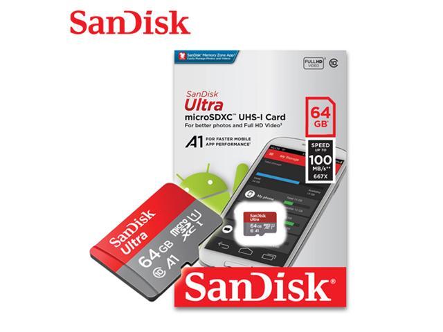 SanDisk 64GB microSDXC Class 10 SDSQUAR-064G-GN6MN Memory Card Retail w/o Adapter