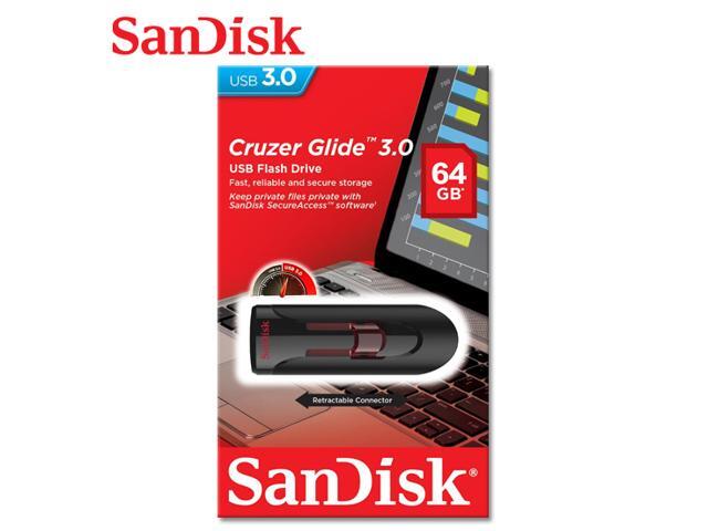 SanDisk 64GB USB 3.0 SD CZ600 Cruzer Glide 64G SDCZ600 Flash Drive SDCZ600-064G
