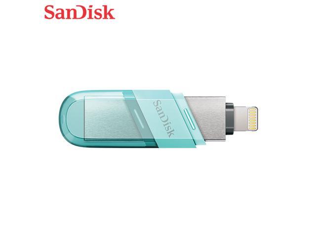 SanDisk 64GB iXpand Flash Drive Flip USB 3.1 Gen 1 USB Type-A & Lightning (SDIX90N-064G-GN6NK)