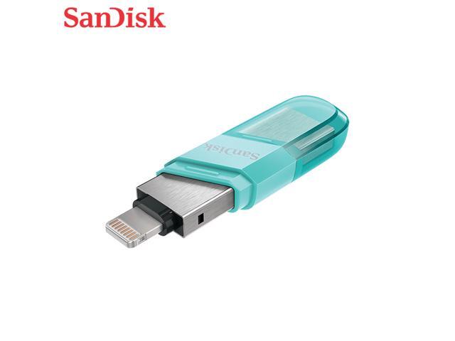 SanDisk 64GB iXpand Flash Drive Flip USB 3.1 Gen 1 USB Type-A & Lightning (SDIX90N-064G-GN6NK)