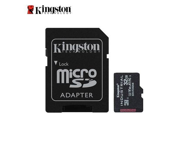 Kingston 32GB Industrial microSD UHS-I U3 V30 A1 Memory Card, Includes SD adapter SDCIT2/32GB