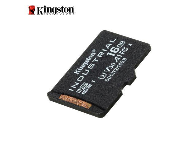Kingston 16GB Industrial microSD UHS-I U3 V30 A1 Memory Card, Includes SD adapter SDCIT2/16GB