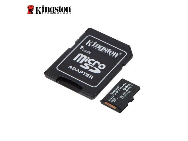 Kingston 64GB Industrial microSD UHS-I U3 V30 A1 Memory Card, Includes SD adapter SDCIT2/64GB