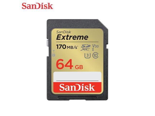 UPC 619659188610 product image for SanDisk 64GB Extreme SDXC UHS-I/U3 Class 10 V30 Memory Card, Speed Up to 170MB/s | upcitemdb.com