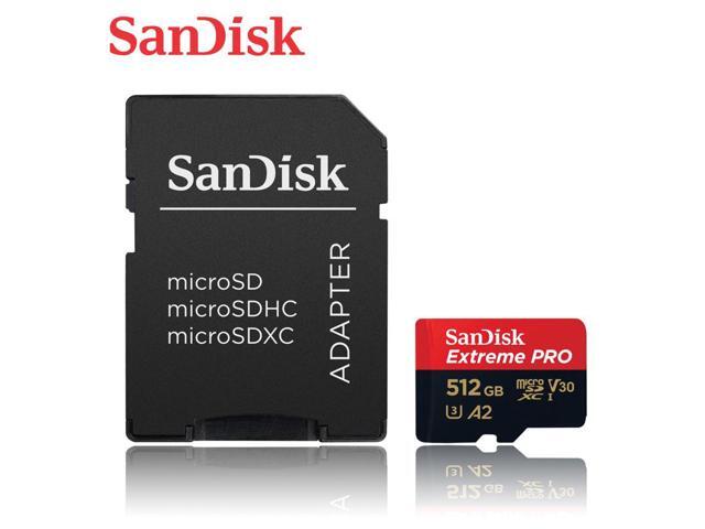 SanDisk 512GB Extreme PRO A2 microSDXC Card UHS-I U3 V30 Read Speed up to 200MB/s for 4K UHD Video (SDSQXCD-512G-GN6MA)