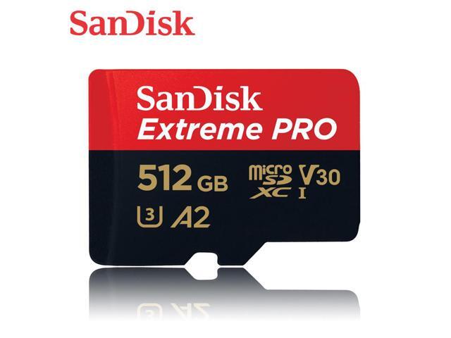 SanDisk 512GB Extreme PRO A2 microSDXC Card UHS-I U3 V30 Read Speed up to 200MB/s for 4K UHD Video (SDSQXCD-512G-GN6MA)