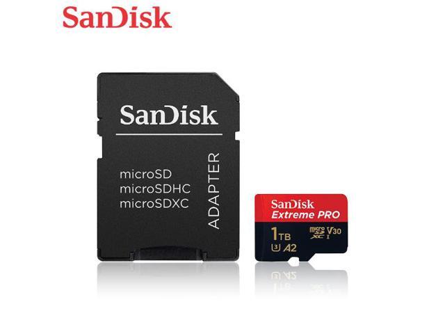 SanDisk 1TB Extreme PRO A2 microSDXC Card UHS-I U3 V30 Read Speed up to 200MB/s for 4K UHD Video (SDSQXCD-1T00-GN6MA)